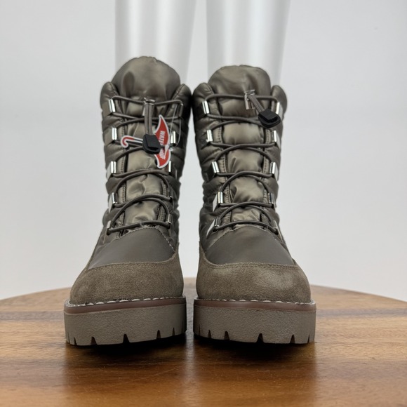 New Womens Blondo Daylor Gold Quilted Nylon Waterproof Casual Heel Boots Sz 7.5 - Picture 4 of 9